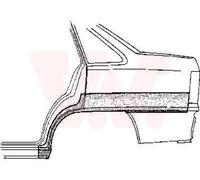 Seitenwand Posteriore Sinistra Radlaufrand Adatta Per Opel Kadett E 39_ 49_ T85
