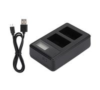 SEIVI Caricabatterie Portatile per Fotocamera LCD con Display della quantità Elettrica a Doppio Slot perNP-FW50 - Carica 2 Batterie Contemporaneamente