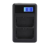 SEIVI NP-FZ100 Caricabatteria Doppio Slot per Fotocamera con Indicatore Batteria LCD perAlpha 9 A9 9R A9R 9S A9S A7RIII A7R3