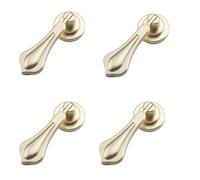 SEIWEI 4Pcs a forma di lacrima armadio tira solido spazzolato pendente maniglie manopola in lega di zinco maniglia porta mobili decorativi