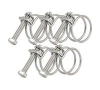 SEIWEI Fascette Stringitubo a Doppio Filo, 36-40 mm, Acciaio Inox 201, Fissaggio Universale per Tubi Idraulici, Anello Regolabile (Confezione da 5)