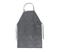 SEIWEI Grembiule impermeabile da uomo Nero, grembiule in vinile e gomma da lavoro, grembiule resistente per lavori chimici industriali, 89 cm, Grigio scuro, Taglia unica
