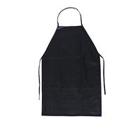 SEIWEI Grembiule impermeabile da uomo, nero, in gomma vinilica, resistente, per lavoro chimico, 88,9 cm, Nero , 95*63CM