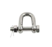 SEIWEI Grillo in acciaio inossidabile con perno a coppiglia, accessori marini, anello a D, per catene di ancoraggio per barche, corda, sartiame per yacht (M12)