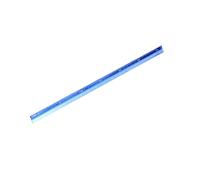 SEIWEI Righello da disegno triangolare in alluminio blu, 15 cm, con scala incisa al laser, adatto per casa, ufficio, scuola