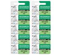 Seizaiken Seiko 315 SR716SW - Batteria per orologio all'ossido di argento, 1,55 V, 0% Hg, 10 batterie prodotte in Giappone