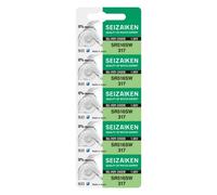 Seizaiken Seiko 317 SR516SW - Batteria per orologio all'ossido di argento, 1,55 V, 0% Hg, 5 batterie, prodotta in Giappone