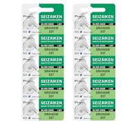 Seizaiken Seiko 337 SR416SW - Batteria per orologio all'ossido di argento, 1,55 V, 0% Hg, 10 batterie prodotte in Giappone