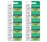 Seizaiken Seiko 371 SR920SW - Batteria per orologio all'ossido di argento, 1,55 V, 0% Hg (10 batterie), prodotta in Giappone
