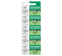 Seizaiken Seiko 386 SR43W 1,55 V 0% Hg Batteria per orologio all'ossido d'argento (5 batterie) prodotta in Giappone