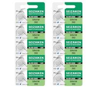 Seizaiken Seiko 392 SR41W 1,55 V 0% Hg Batteria per orologio all'ossido d'argento (10 batterie) prodotta in Giappone