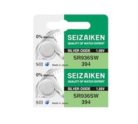 Seizaiken Seiko 394 SR936SW - Batteria per orologio all'ossido di argento, 1,55 V, 0% Hg, 2 batterie, prodotta in Giappone