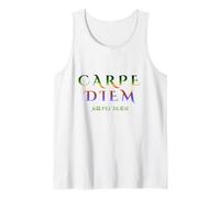 Seize Day Carpe Citazione Diem Latino Inspirational Tropical Canotta