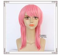 SEIZIS 2022 Cos Wig Anger Santo Haru Chikage Tokyo Avenger Capelli Lunghi Lisci con Capelli Rosa Verso l'interno Cos Parrucca Santo Haru Chikage (Rosa)