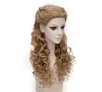 SEIZIS 2022 Cos Wig Anime 65 cm Biondo Mix Ondulato Lungo Parte Centrale in Stile Capelli Sintetici Cosplay Parrucche Piene for Le Donne Principessa Cenerentola Parrucca