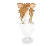 SEIZIS 2022 Cos Wig Cosplay Perücke für Spiel Genshin Impact Long Straight mit Hörnern Kunsthaarperücken mit kostenloser Perückenkappe