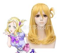 SEIZIS 2022 Cos Wig Cosplay Pseudo LoveLive Golden Junior Liu Sea Cosplay Long Volume Braided