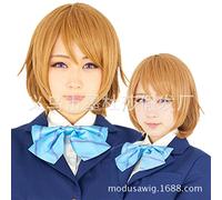 SEIZIS 2022 Cos Wig Cosplay Pseudo LoveLive Koizumi Huang Cos Gold Brown Gioco Anime Short Hair Clay