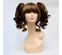 SEIZIS 2022 Cos Wig Cosplay Qi Liu Hai Shuangliu Tail Terrier Brown Gold Mixed Change Game Anime Cos Wig