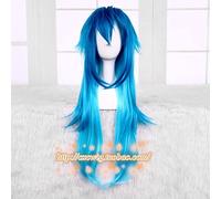 SEIZIS 2022 Cos Wig DMMd Dramatical Murder Seragaki Aoba Blu Sfumato Lungo Cosplay Resistente al Calore Capelli Sintetici Festa di Halloween + Protezione Parrucca Gratuita