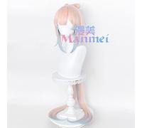 SEIZIS 2022 Cos Wig Genshin Impatto Corallo Palazzo Dio Cuore Mare Cos Parrucca Capelli Corti Corpo Tigre Bocca Clip Coda di Cavallo Fiocco Capelli Parrucca