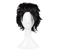 SEIZIS 2022 Cos Wig Gioco di Ruolo for Final Fantasy FF7 Zack Fair Parrucche for Cosplay Capelli Corti Neri Sintetici Resistenti al Calore