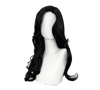 SEIZIS 2022 Cos Wig Gioco di Ruolo for la Strega Yennefer di Vengerberg Lunga 60 cm Parrucca ondulata Nera for Capelli Ricci da Donna