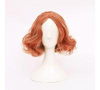 SEIZIS 2022 Cos Wig Gioco di Ruolo for P5 Persona 5 Haru Okumura Parrucca for Cosplay Resistente al Calore con Capelli Corti Ricci Misti Arancione Rosa