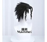 SEIZIS 2022 Cos Wig JoJo's Bizarre Adventure Hankyoin Roban Terry Hugh Dio Josef Jotaro Naranga Cos Wig Black Empty Strip Jotaro (Send Hair Net)