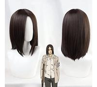 SEIZIS 2022 Cos Wig L'attacco della Stagione Finale su Titano Eren Jaeger Parrucca Cosplay Marrone Resistente al Calore Capelli Sintetici 2 Tipi Parrucche + Cappuccio for Parrucca ( Color : A )
