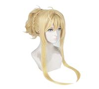 SEIZIS 2022 Cos Wig Parrucca Anime Azur Lane Parrucca Cosplay Glorious, Parrucca Bionda Gialla, Parrucca Costume Halloween, for Halloween, Festa in Costume, Spettacolo Anime, Evento Cosplay, Concerti