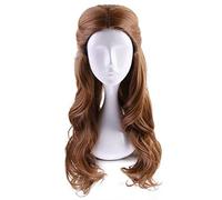 SEIZIS 2022 Cos Wig Parrucca Anime Parrucca Principessa Belle, Parrucca Ondulata Marrone Lunga, Parrucca Costume Halloween, for Halloween, Festa in Costume, Spettacolo Anime, Evento Cosplay, Concerti