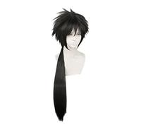 SEIZIS 2022 Cos Wig Parrucca Anime Parrucca Uchiha Izuna, Parrucca Nera Lunga, Parrucca Costume Halloween, for Halloween, Festa in Costume, Spettacolo Anime, Evento Cosplay, Concerti