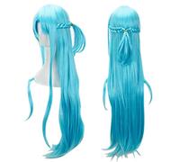 SEIZIS 2022 Cos Wig Parrucca Anime Sword Art Online Cosplay Asuna Parrucca, Parrucca Blu Lunga, Parrucca Costume Halloween, for Halloween, Festa in Costume, Spettacolo Anime, Evento Cosplay, Concerti