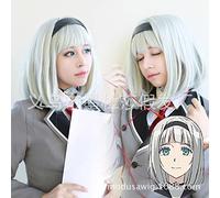 SEIZIS 2022 Cos Wig Parrucca Cosplay Capelli Corti No Mondo Noioso Anime Anna Qi Liu Haitou