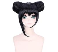 SEIZIS 2022 Cos Wig Perücke für Anime Perücken Cosplay Weihnachten Cos Perücke LoveLive!Yazawa Nicole Testa di gnocco Gedämpfter Brötchenkopf 330