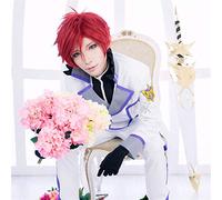 SEIZIS 2022 Cos Wig Re: la Vita in Un Mondo Diverso da Zero Mens Reinhard Van Astrea Parrucca Cosplay Uomo Gioco di Ruolo Parrucca Sintetica for Capelli Corti in Stile Rosso