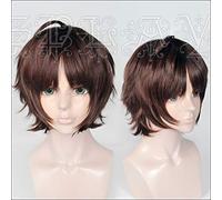 SEIZIS 2022 Cos Wig Stray Dogs Oda Sakunosuke Cos Parrucca Marrone Scuro Rosso Centesimi