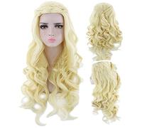 SEIZIS Ghiaccio e fuoco canzone gioco di potere Daniel seta opaca 72 centimetri maglia argento spot lunghi capelli ricci falso femminile Cosplay Anime parrucca Coser