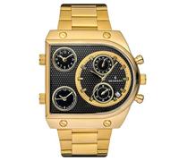 Seizmont by Trendhim | Orologio Provectus color oro | per uomini | data, più fusi orari, formato 24 ore | impermeabile fino a 30 metri | design danese, gold