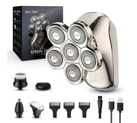 SEJOY 6D 5IN1 Rasoio Testa Calva Rasoio Elettrico Uomo Barba IPX7 Impermeabile