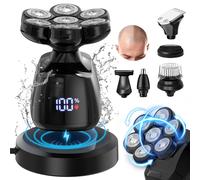 SEJOY Kit di rasoi elettrici multifunzionali per rasoio per testa calva Macchina da barba per barba per uomo Kit per toelettatura Regalo per il marito Blue