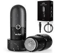 SEJOY Mini Tagliabarba TXD-X5 Rasoio Elettrico Secco e Bagnato Rasoio Rotante