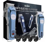 SEJOY Tagliacapelli professionale da uomo Tagliacapelli e trimmer a batteria Set per toelettatura Macchina per taglio di capelli per la famiglia