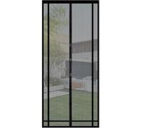 Sekey 100x220cm Tendina Magnetica per Zanzariera, Ideale per Porte da Balcone, Cantine, Terrazze (Ritagliabile in Altezza e Larghezza), Facile da Montare, Colore: Nero