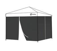 Sekey 2 Pareti Laterali con Cerniera per 3x3m Gazebo Pieghevole, Impermeabile, Nero