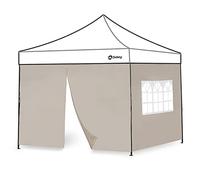 Sekey 2 Pareti Laterali con Finestra & Cerniera per 3x3m Gazebo Pieghevole, Impermeabile, Taupe
