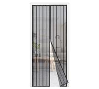 Sekey 90x220 cm Zanzariera Magnetica per Porta, anti Insetti, per Legno, Ferro, Porte in Alluminio, Facile da Installare, Non è Necessario Praticare Fori, Apertura e Chiusura Silenziosa, Nero