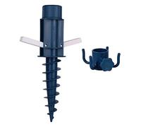 Sekey picchetto di Supporto per ombrellone Mare Spiaggia Vacanze Sole Giardino Punta Terra Sabbia trivella Gancio per ombrellone (Blu)