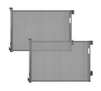Sekey Cancelletto estensibile per scale 0-150 cm - Altezza 97 cm, Senza forare + viti incluse | Barriera regolabile per porte, scale, cani (confezione da 2)